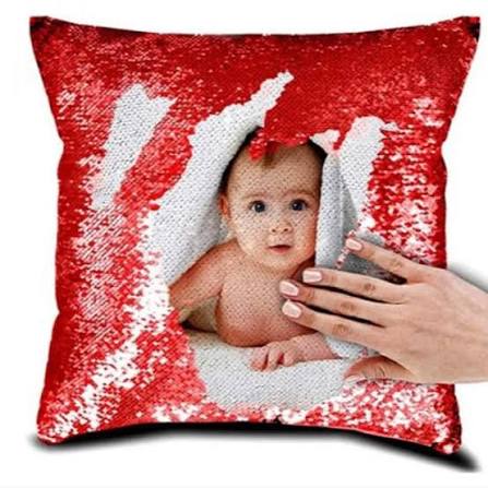 Magic Red Cushion Photo Print (Single)